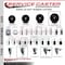 Service Caster 5'' Soft Rubber Swivel 1-1/8'' Expanding Stem Caster with Brake SCC-EX20S514-SRS-PLB-118 - alternate 3
